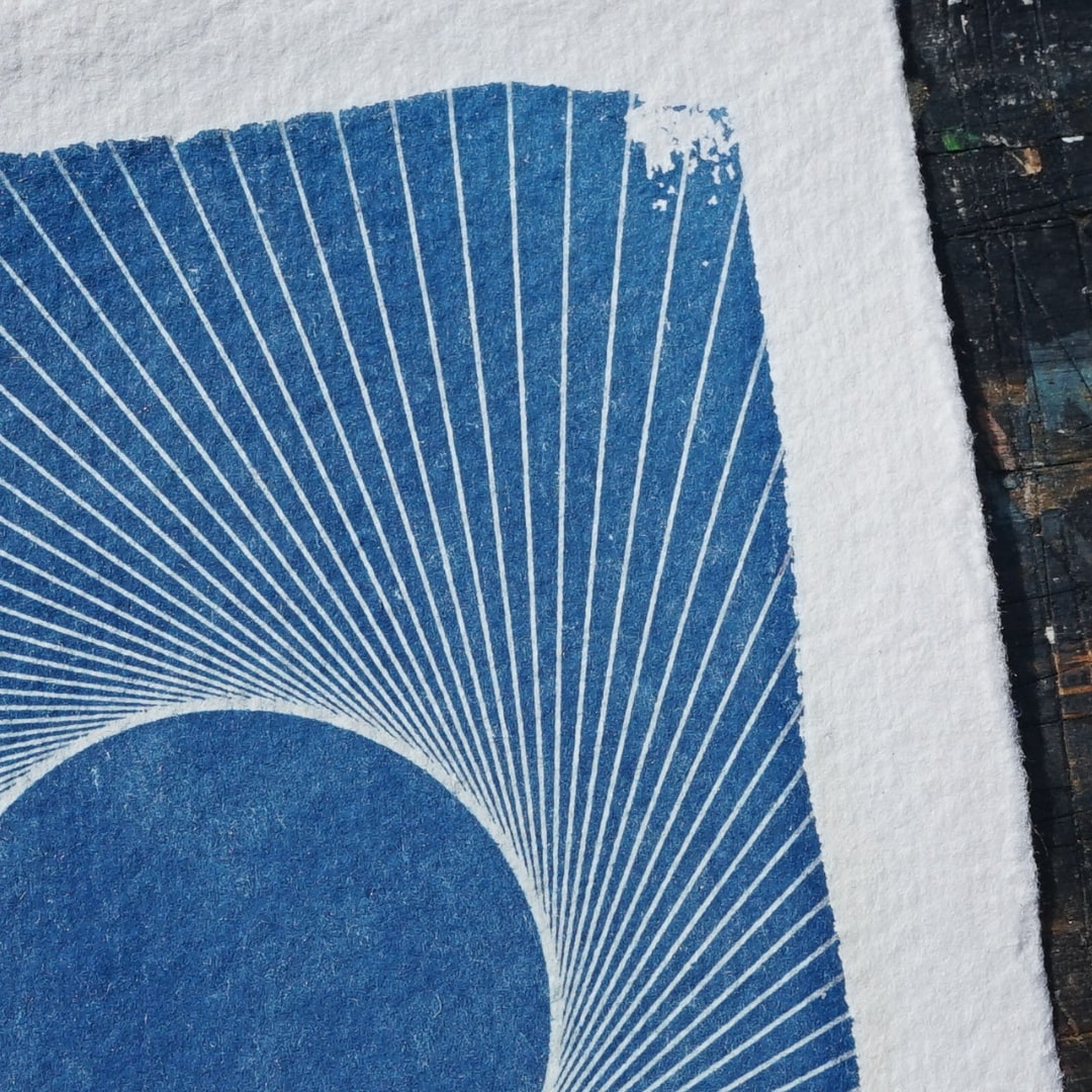 Hypnotic Depths, Original Cyanotype