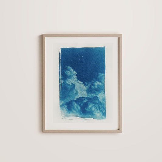 Dreaming in Clouds, Original Cyanotype